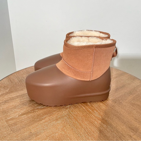 UGG Women's Classic Mini Pumped Molded Chestnut Slip On Boots 1158370 - Picture 5 of 7